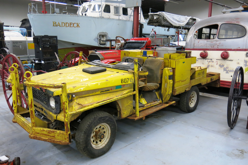 This roofless Land Cruiser was used in an underground potash mine.